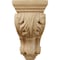 Ekena Millwork 3 1/2"W x 4"D x 7"H Small Traditional Acanthus Corbel, Cherry CORW03X04X07TACH - alternate 3